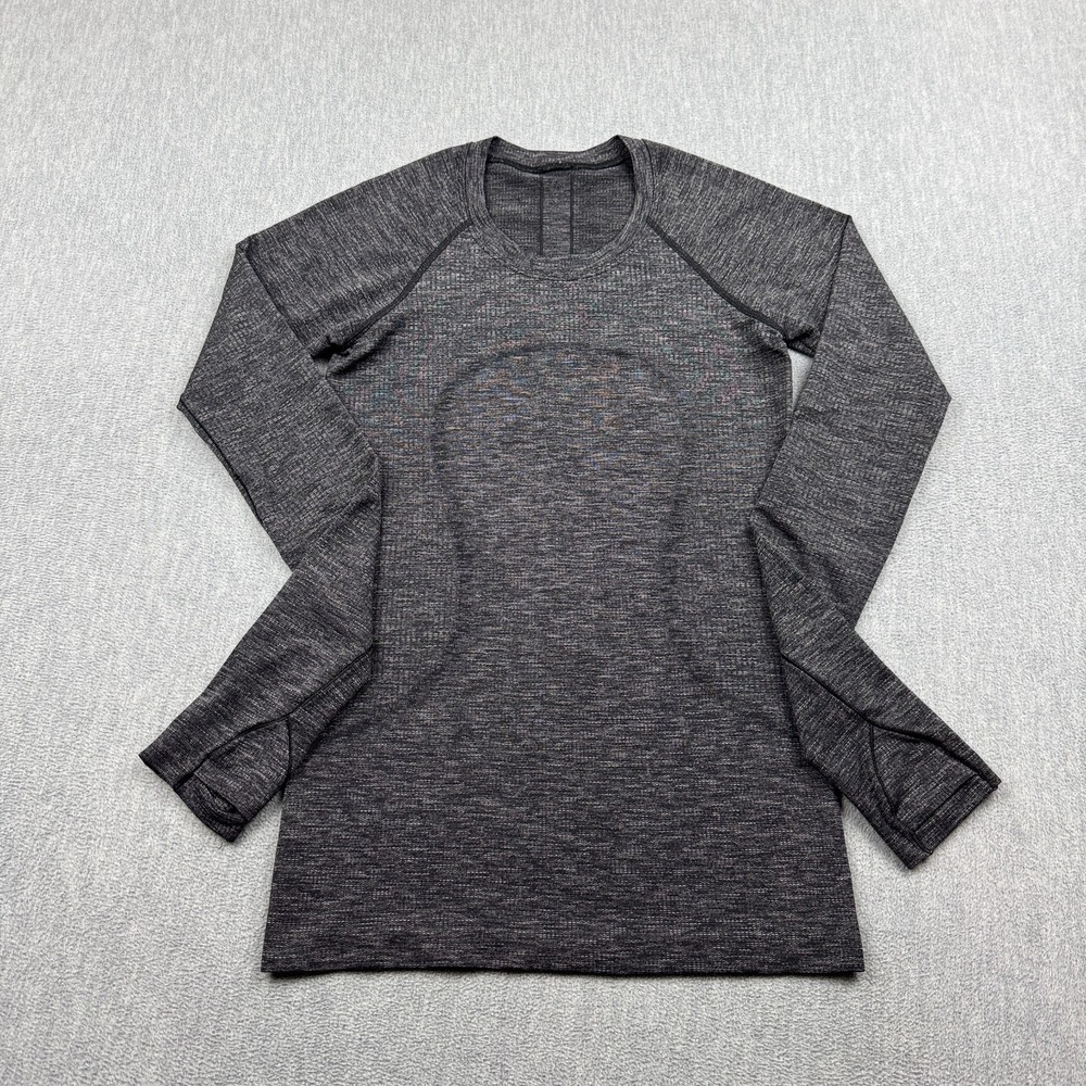 Lululemon Shirt Womens 4 Gray Swiftly Tech Long Sleeve 2.0 Workout Gym Yoga Run